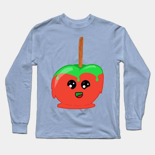 Kawaii Toffee Apple Long Sleeve T-Shirt by DesignsBySaxton